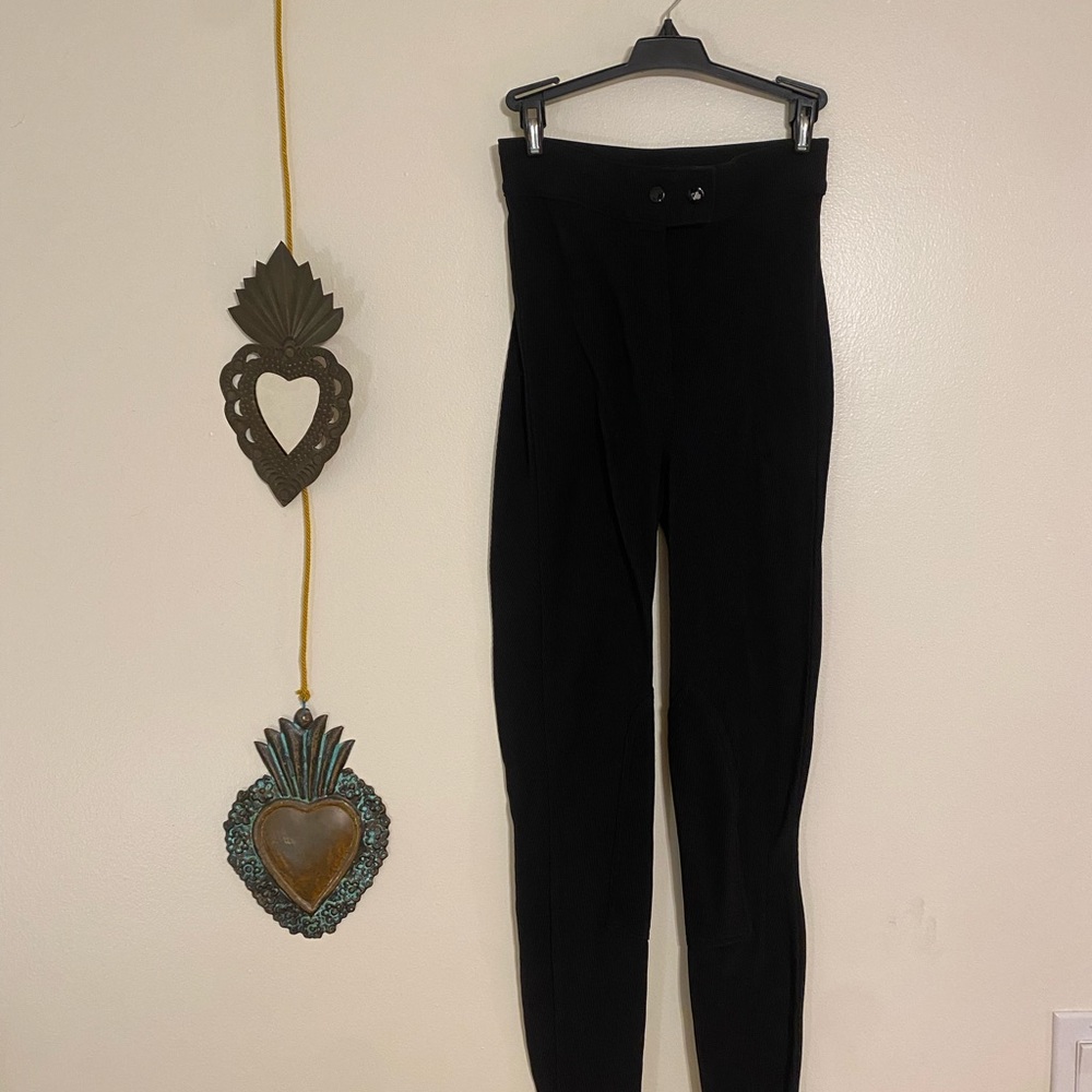 Vintage American Apparel Riding Pants, Black, Size Medium